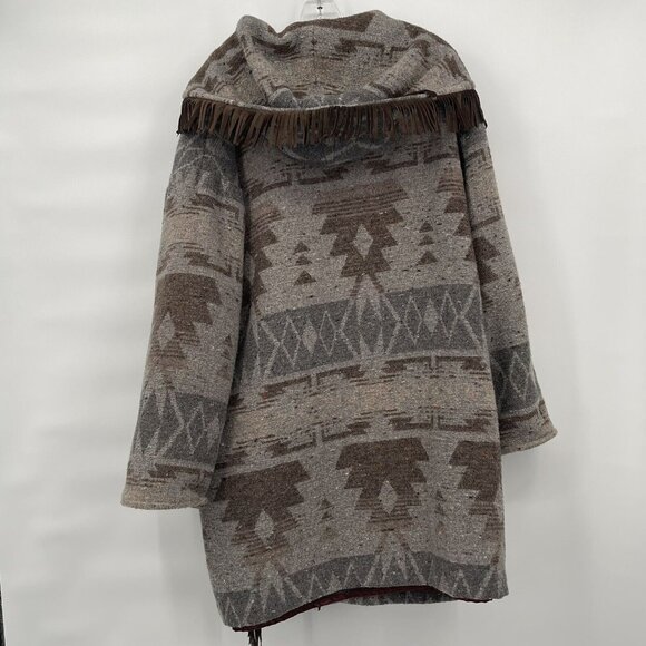Marble mountain Vintage Southwestern Wool oversized Jacket Coat Sz Medium Womans - Picture 7 of 7